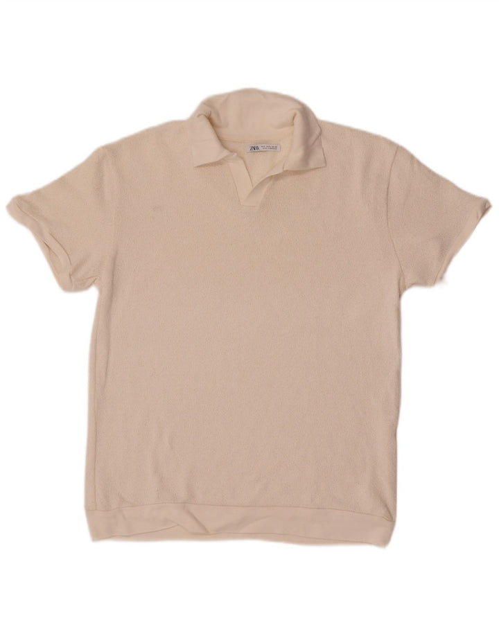 Zara muška polo majica Small Off White