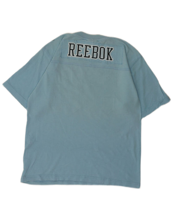 Reebok muška majica s grafičkim motivima, mali plavi pamuk