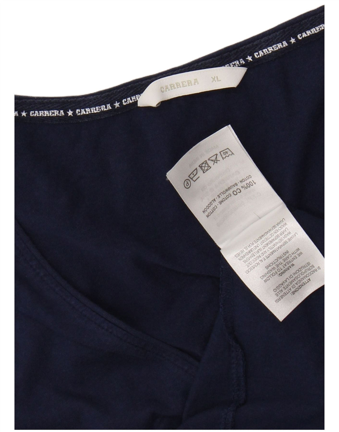 CARRERA ženska majica kratkih rukava s grafičkim motivima UK 18 XL tamnoplavi pamuk