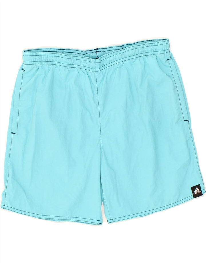 ADIDAS Boys Sport Shorts 15-16 Years Blue Polyester Vintage Adidas and Second-Hand Adidas from Messina Hembry 