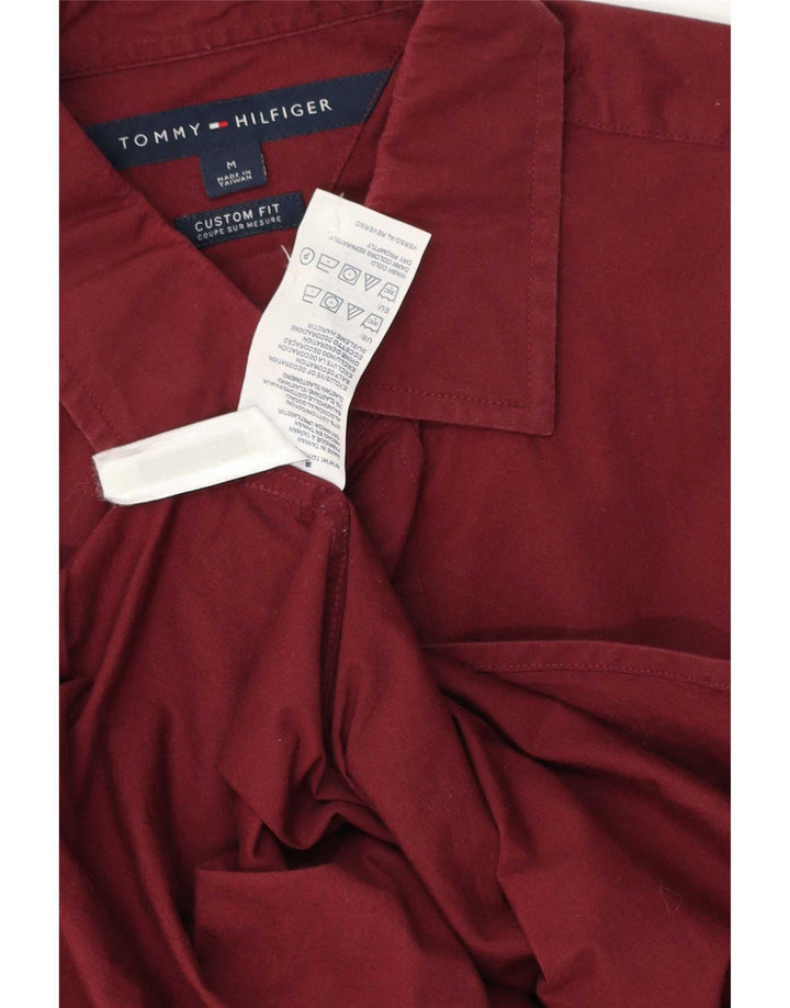 Tommy Hilfiger muška košulja prilagođenog kroja Srednji bordo pamuk