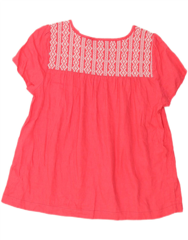 Marks & Spencer Top ženska bluza UK 16 Large Pink Geometric Lan