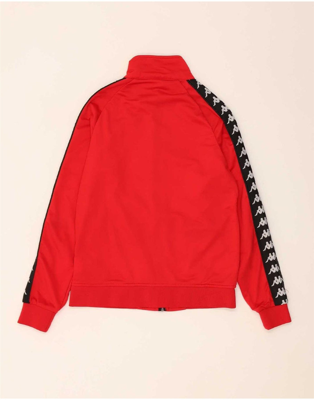 Ženska trenirka Kappa Graphic Full UK 10 Small Red Colourblock Poliester