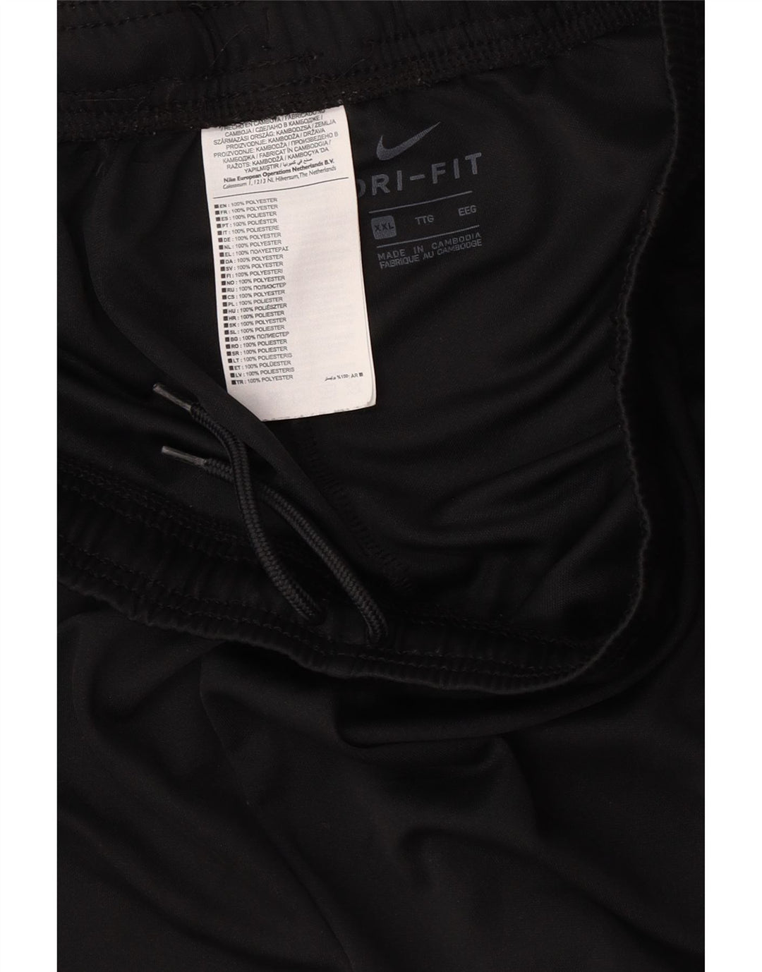 Nike muške Dri Fit sportske kratke hlače 2XL crni poliester