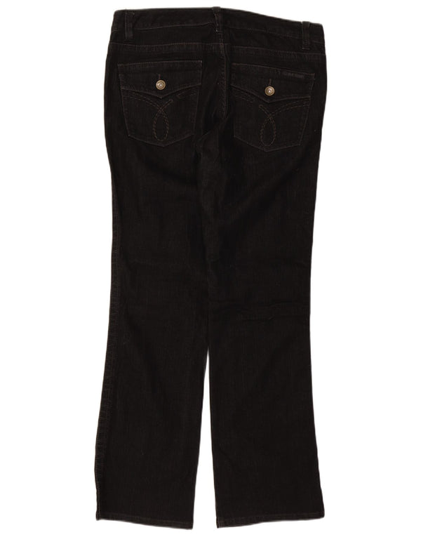 Calvin Klein Womens Bootcut Jeans US 12 Large W34 L32 Black Cotton