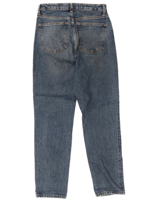 Zara Womens High Rise Tapered Jeans EU 36 XS W26 L25 Blue Cotton