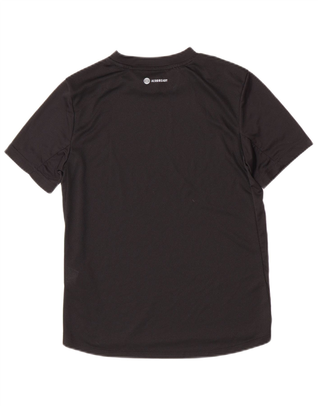 Adidas Boys Aeroready T-Shirt Top 11-12 Years Black Poliester