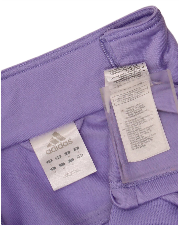 ADIDAS ženska gornja jakna trenirke UK 12 srednje ljubičasta poliester