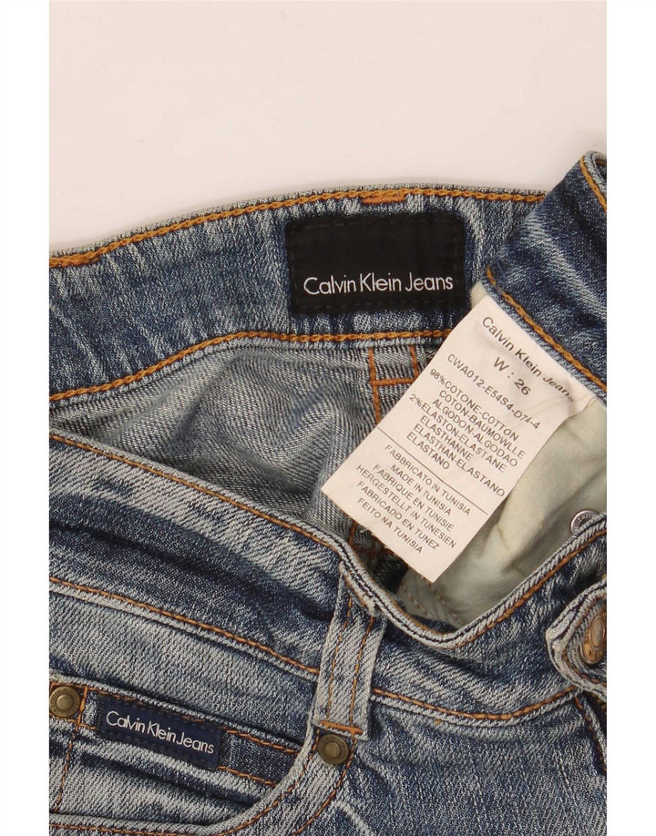 Calvin Klein ženske uske traperice W26 L30 plavi pamuk