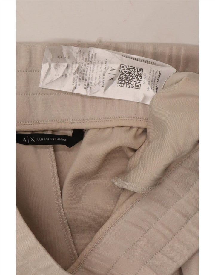 ARMANI EXCHANGE Womens Tracksuit Trousers Joggers UK 14 Medium Beige Vintage Armani Exchange and Second-Hand Armani Exchange from Messina Hembry 