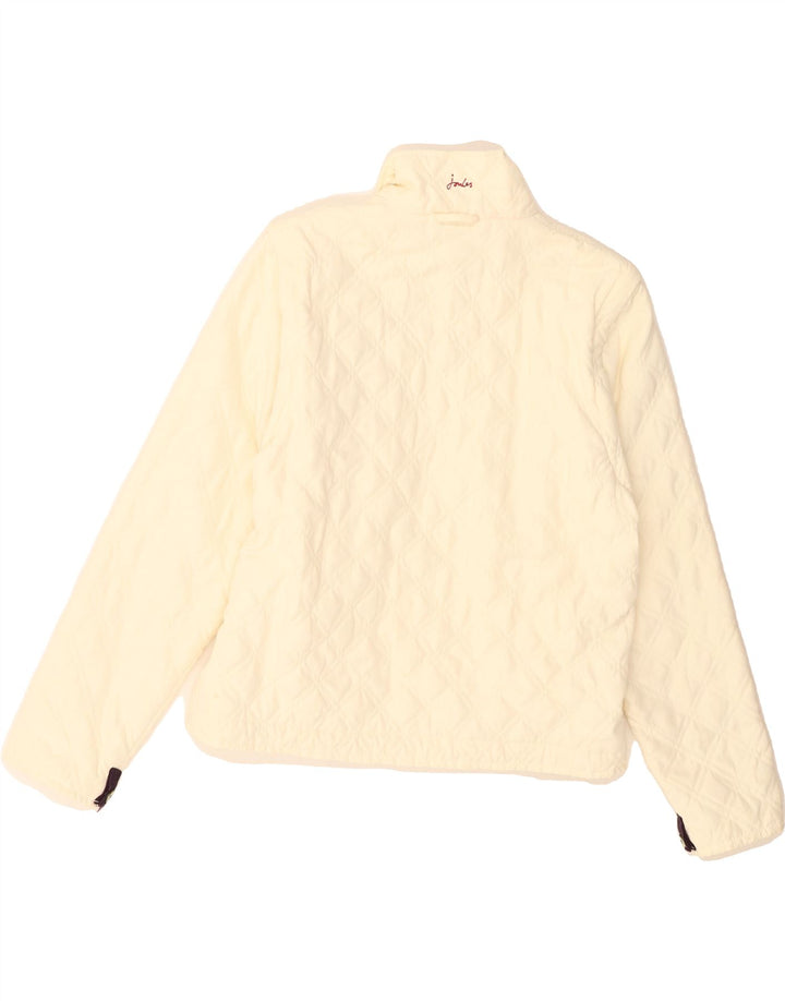 JOULES Womens Quilted Jacket UK 12 Medium Beige Polyester Vintage Joules and Second-Hand Joules from Messina Hembry 