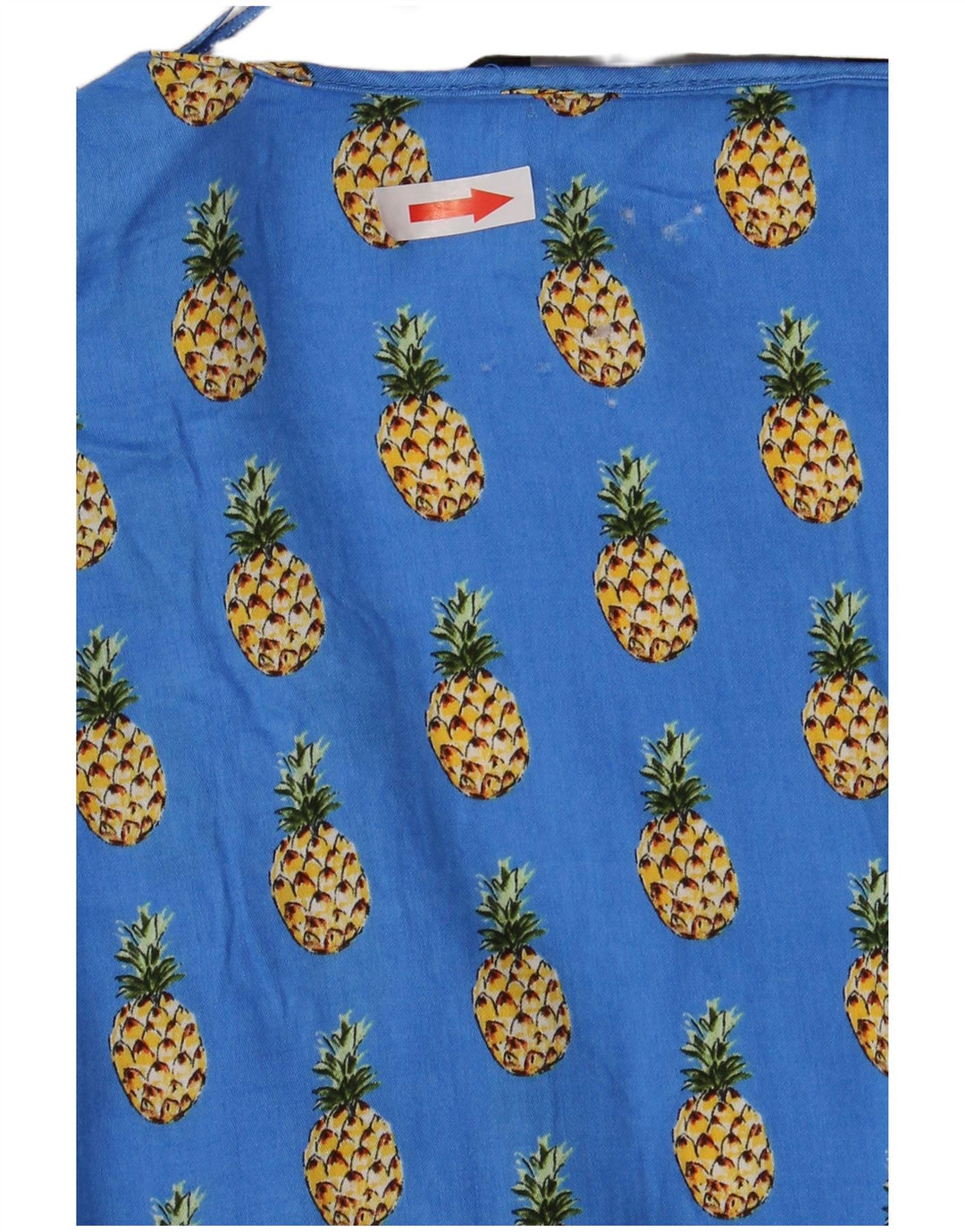 Zara ženski gornji dio bluze s apstraktnim uzorkom 3/4 rukava UK 18 XL plava viskoza