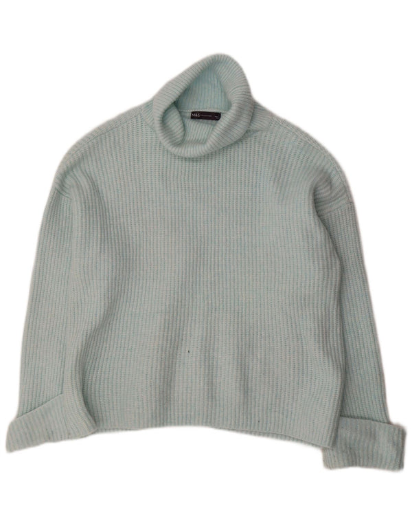 Marks & Spencer ženski pulover s dugim ovratnikom UK 16 Large Blue