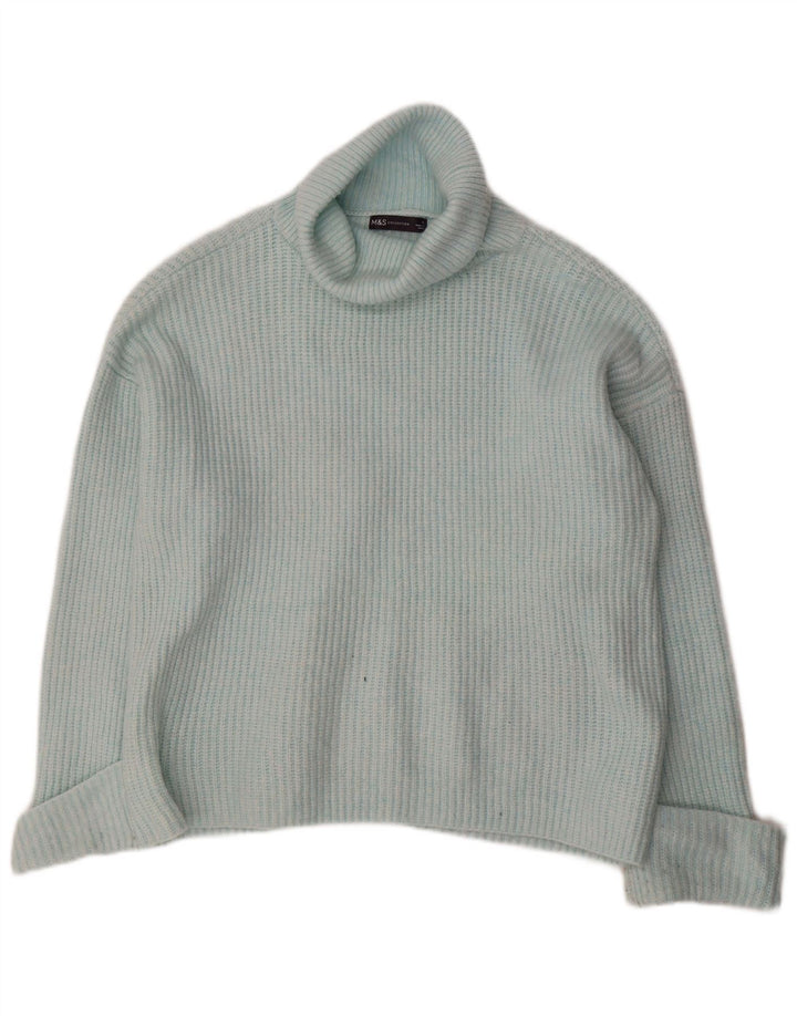 Marks & Spencer ženski pulover s dugim ovratnikom UK 16 Large Blue