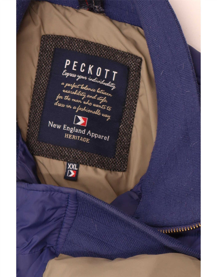 Peckott muška podstavljena jakna UK 44 2XL tamnoplavi poliamid