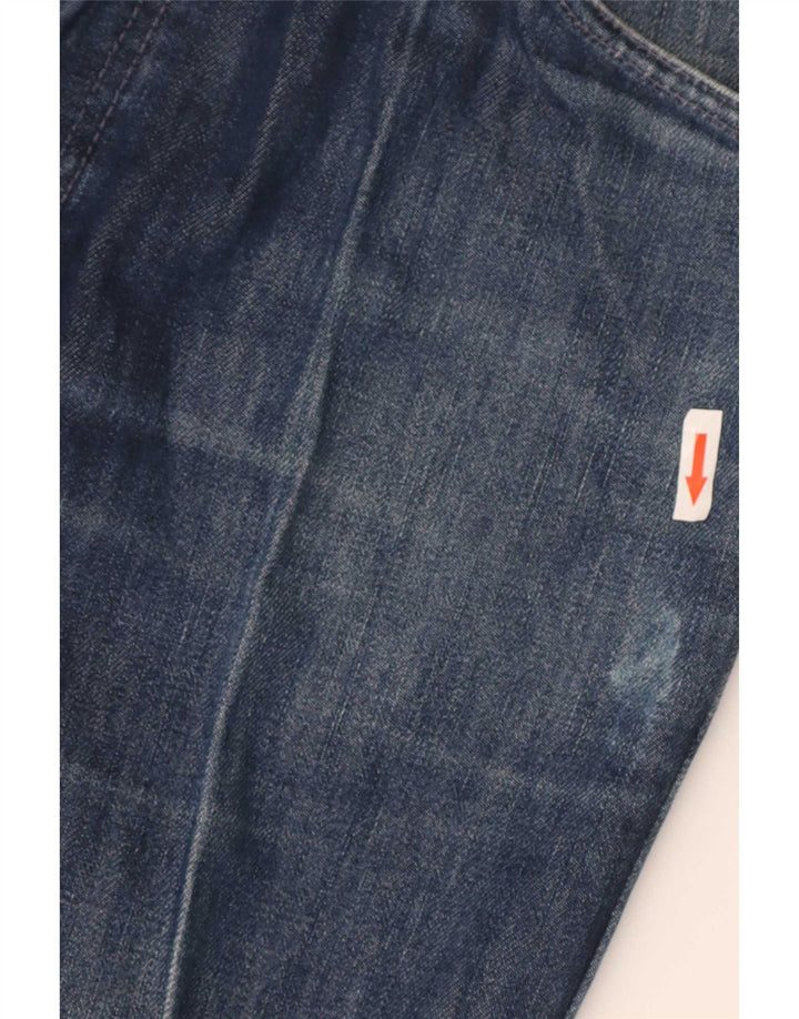 Levi's muške ravne traperice s oštećenjem W33 L34 plavi pamuk