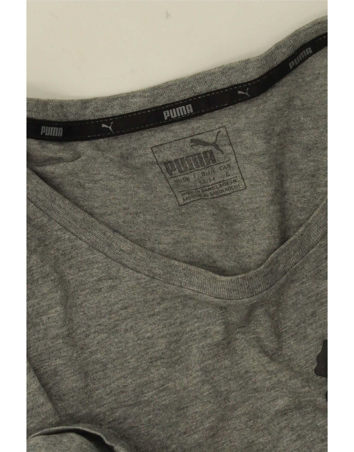 Puma muška velika siva majica s grafičkim motivima