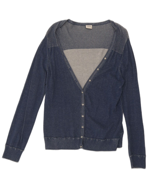 Esprit ženski kardigan pulover UK 18 XL pamuk s plavim prugama