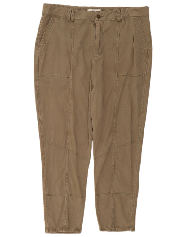 Fat Face ženske skraćene hlače visokog struka UK 16 Large W36 L26 Kaki