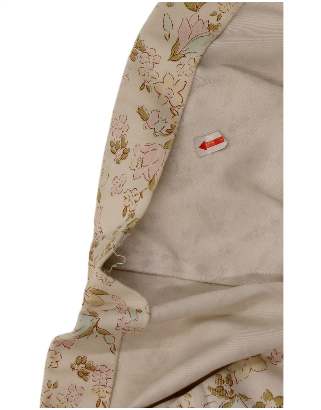 CACHAREL Ženska mini suknja W30 srednje bijele boje, cvjetni pamuk