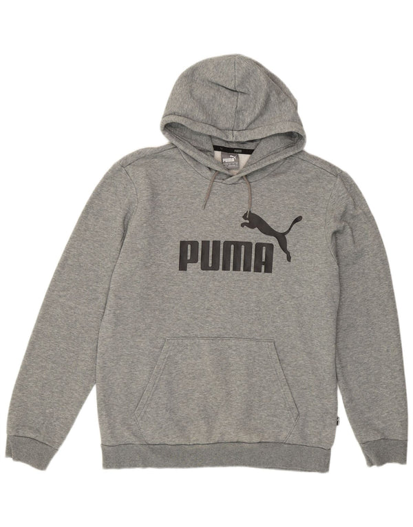 Puma muška majica s kapuljačom s kapuljačom, mali sivi flekasti pamuk