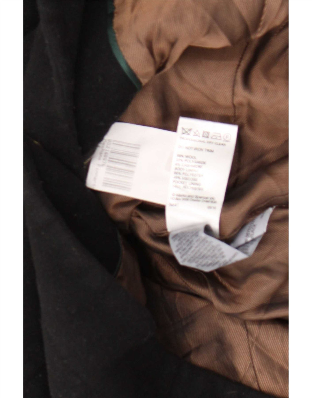 Marks & Spencer ženski kaput UK 14 srednje crna vuna
