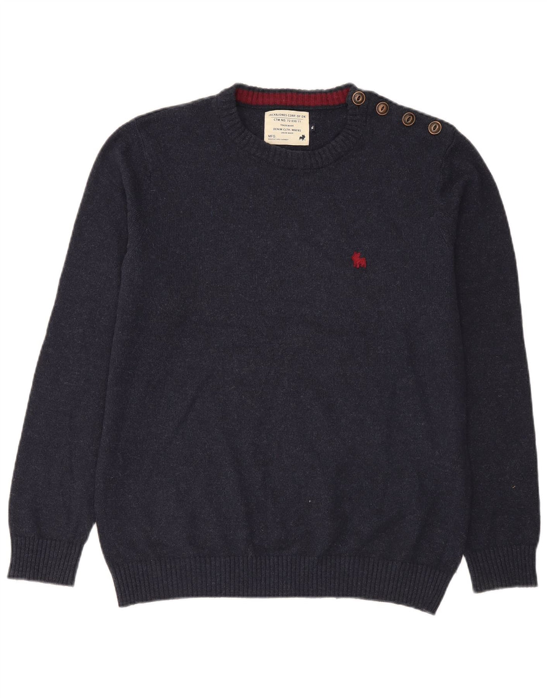 Jack & Jones muški džemper s okruglim izrezom XL tamnoplavi