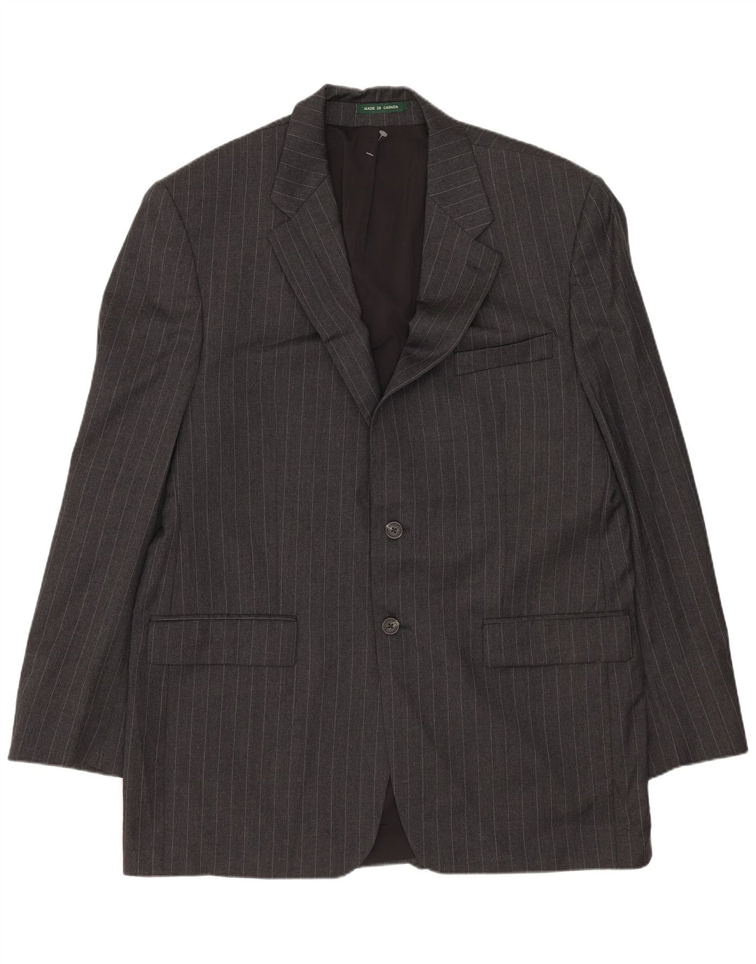 Ralph Lauren muški sako sa 2 gumba UK 42 XL siva vunena prugasta jakna