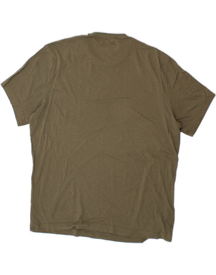 BLAUER Womens Graphic T-Shirt Top XL Khaki Cotton Vintage Blauer and Second-Hand Blauer from Messina Hembry 
