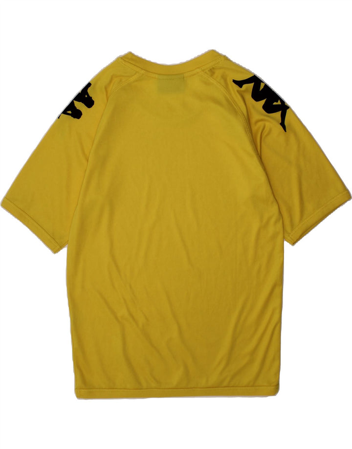 KAPPA Boys Graphic T-Shirt Top 9-10 Years Yellow Vintage Kappa and Second-Hand Kappa from Messina Hembry 