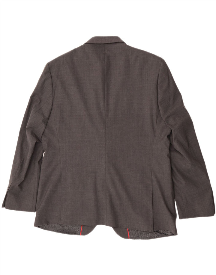 Marks & Spencer muška jakna sako s 2 gumba UK 44 XL sivi karirani vuneni