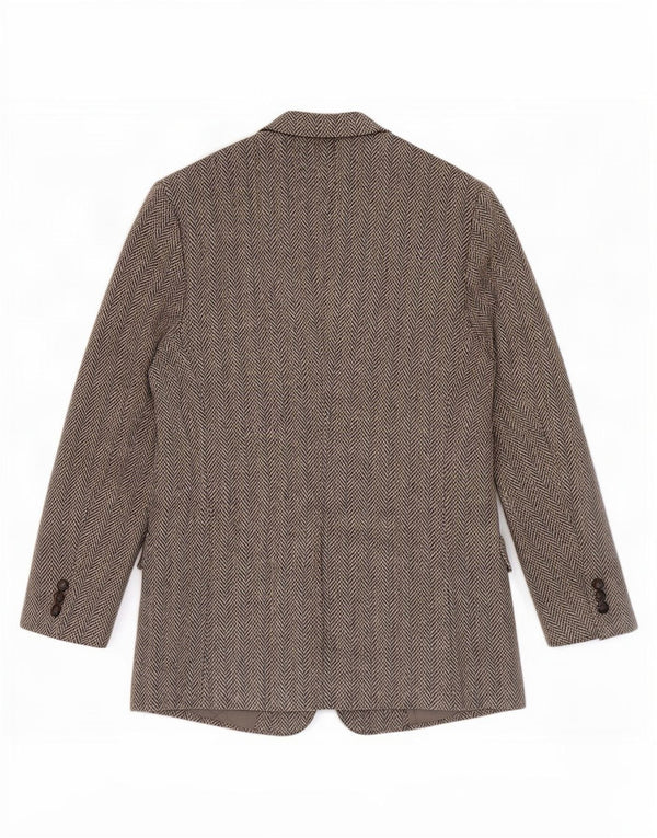 Harris Tweed muška jakna regularnog kroja UK 42 srednje siva riblja kost