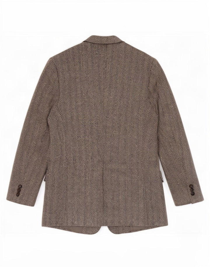 Harris Tweed muška jakna regularnog kroja UK 42 srednje siva riblja kost