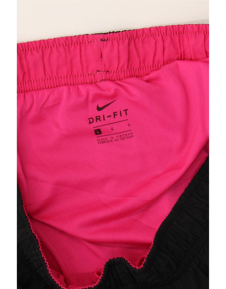 NIKE ženske kratke sportske hlače Dri Fit UK 14 velike crne boje