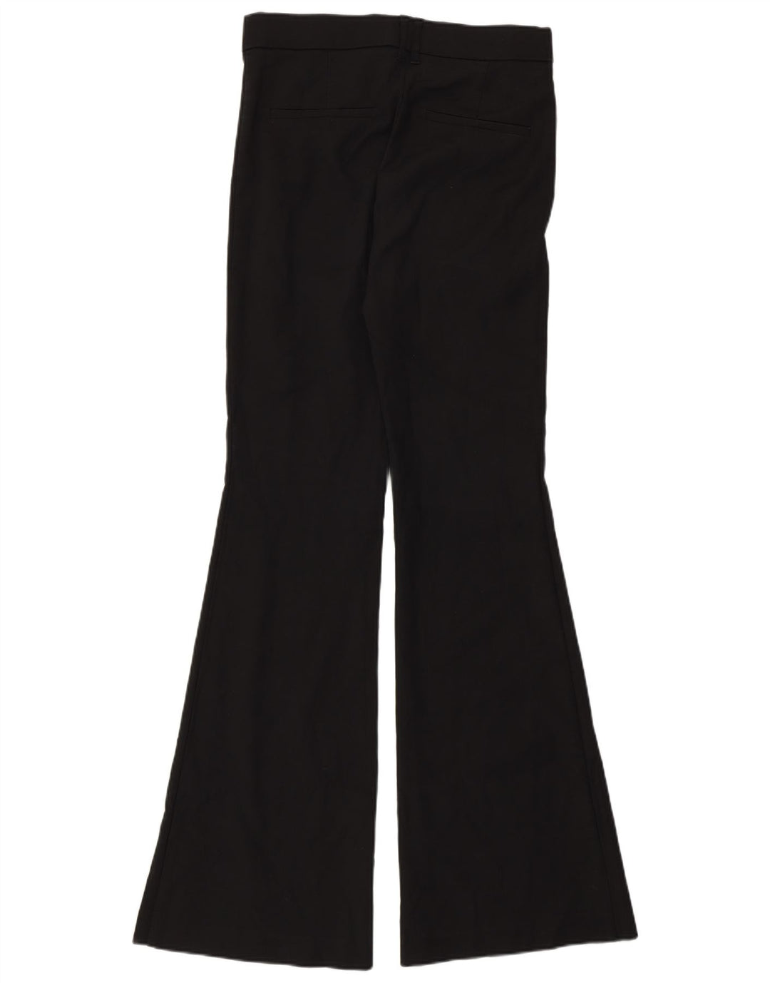 Zara ženske široke ležerne hlače srednje veličine W28 L33 crni pamuk