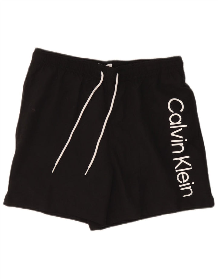 Calvin Klein muške kratke hlače za plivanje srednje veličine, crni poliester