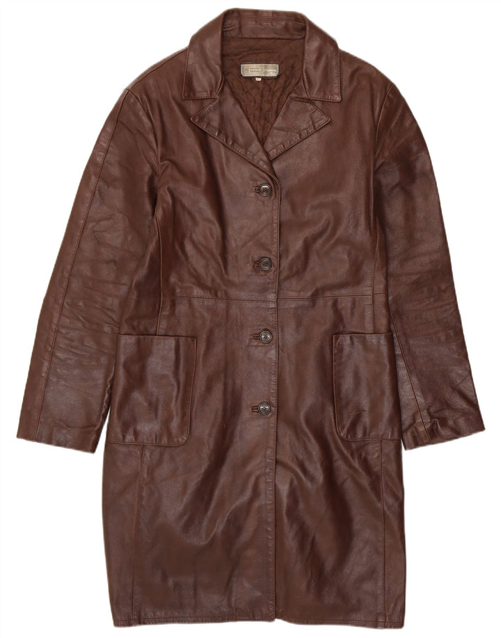 VINTAGE ženski kožni kaput UK 18 XL smeđa koža