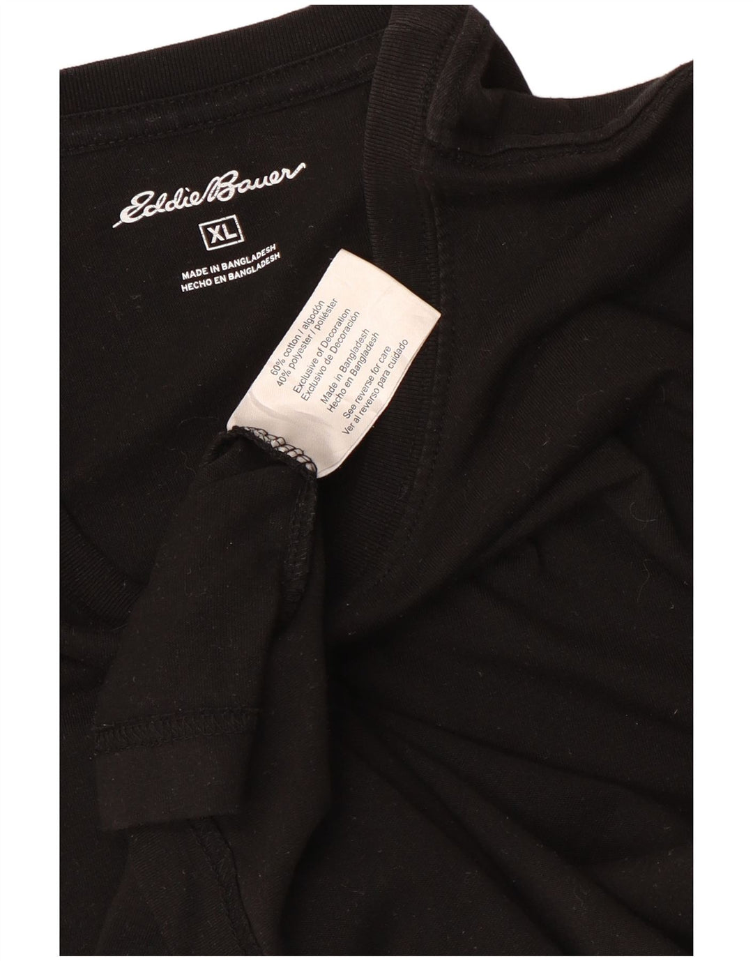 Eddie Bauer muška majica XL crni pamuk