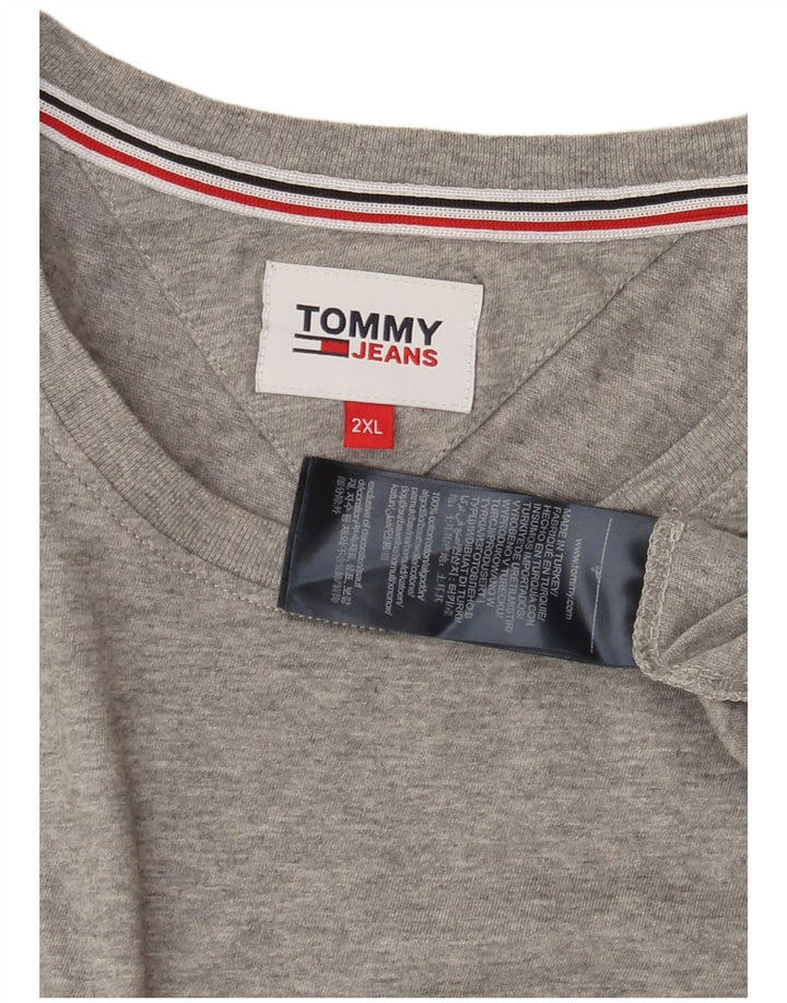 TOMMY HILFIGER Ženska majica kratkih rukava UK 20 2XL sivi pamuk