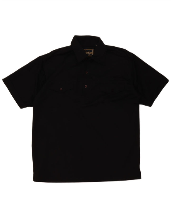 Cotton Club muška polo majica Srednje crni poliester
