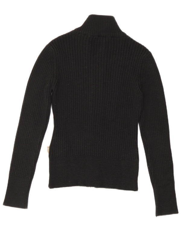 Sergio Tacchini ženski džemper s punim patentnim zatvaračem UK 10 Mali crni