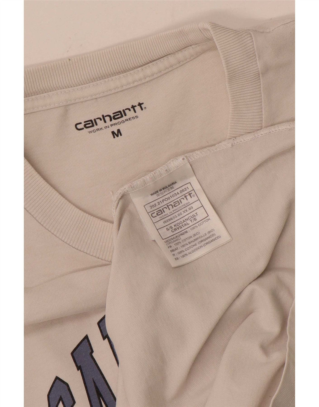 Carhartt muška majica kratkih rukava srednje veličine, bijeli pamuk