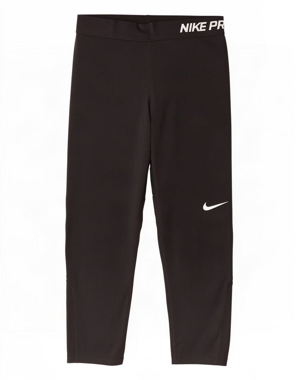 Nike Ženske Dri Fit Graphic Capri tajice UK 10 Male crne