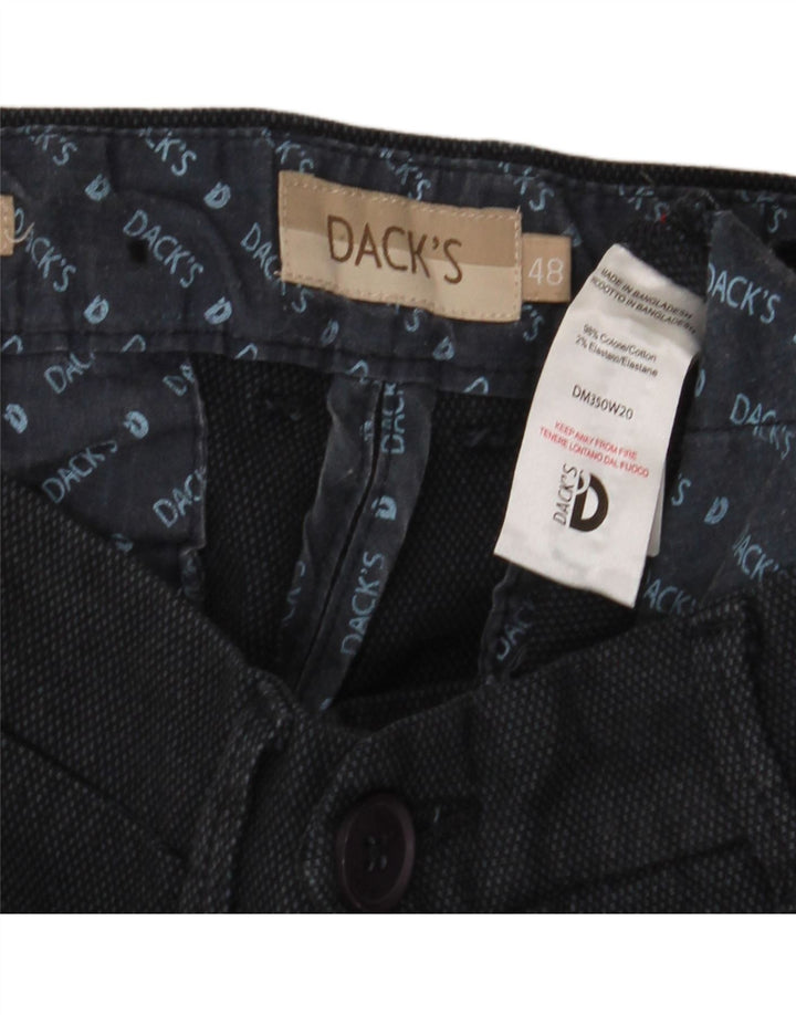 Dack's muške uske chino hlače IT 48 srednje W32 L32 crni pamuk