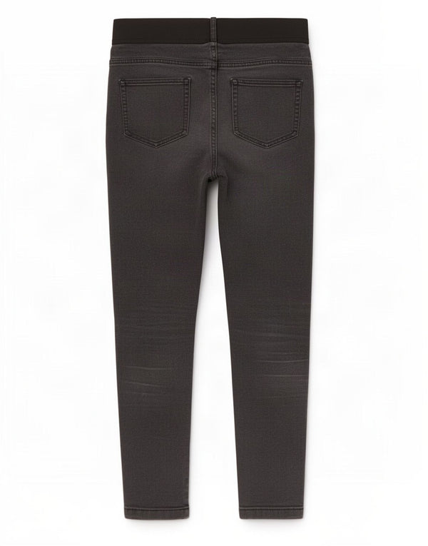Marks & Spencer ženske jegging traperice UK 12 srednje W32 L28 crni pamuk