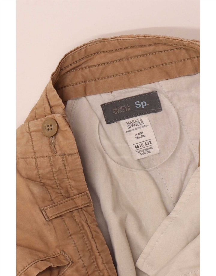 Marks & Spencer muške kargo bermude W30 srednje bež pamuk