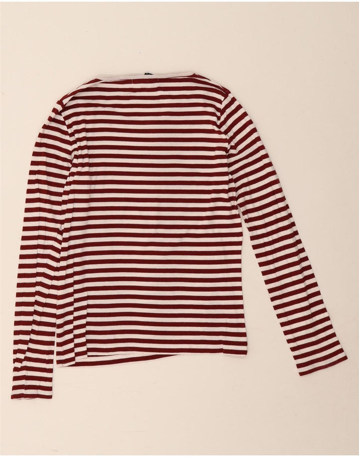 Gant ženska majica dugih rukava UK 12 Srednje bordo na pruge