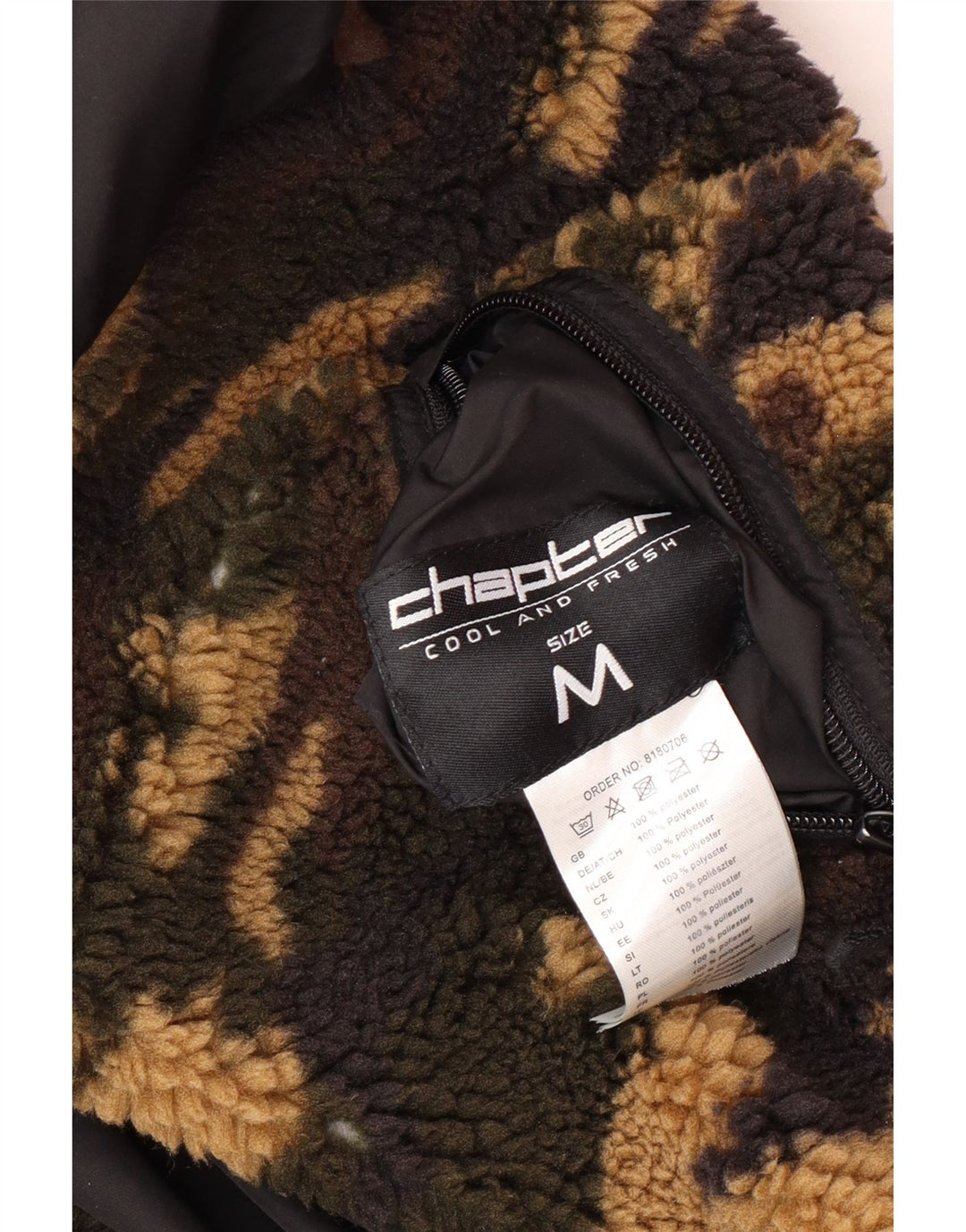 CHAPTER Muška flis dvostruka jakna UK 38 srednje kaki kamuflažna