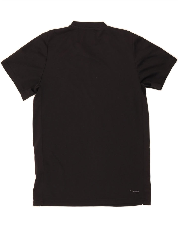 ADIDAS Mens Climacool T-Shirt Top Medium Black Polyester Vintage Adidas and Second-Hand Adidas from Messina Hembry 
