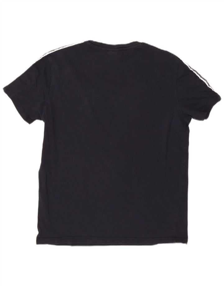 Gornji dio muške majice s grafičkim motivima Champion Srednje tamnoplavi pamuk